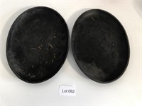 Pair of Tomlinson Cast Iron Griddle
