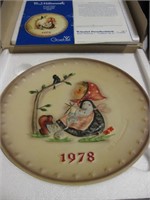1978 Hummel Plate- Happy Past Time w/ Box