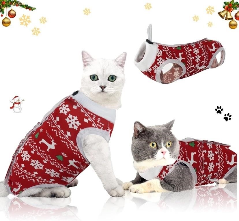 (N) oUUoNNo Cat Christmas Pajamas,Cat Wound Surger
