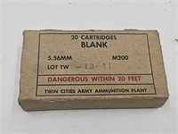 5.56 mm Blanks 20 Rds