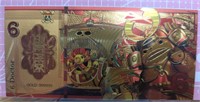 One Piece 24K gold-plated anime banknote