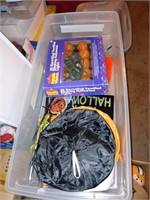 Tote of Halloween decorations