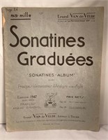 SONATINES Graduées, 1947 Piano Book
