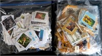 WORLD 10,000s STAMPS ON PAPER USED AVE-VF