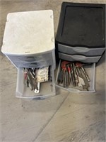 Organizers with drill bits, miscellaneous