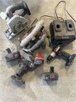 Craftsman battery saws, impact driver, drill,