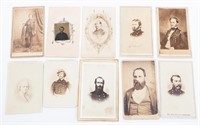 CIVIL WAR GENERAL, OFFICER & SOLDIER CDV CARDS