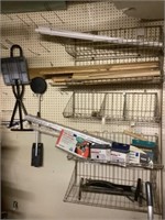 Miscellaneous wall lot and 4 steel holders