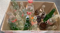 Box of Assorted Pop Bottles.  NO SHIPPING