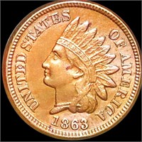 1863 Indian Head Penny UNCIRCULATED