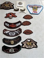 Harley Davidson patches, SAC bag