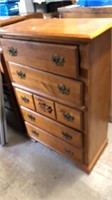 5 drawer chest of drawers. 51 tall x 36 wide x 18