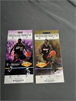 Lot of 2 NBA 2007 All Star Game Tickets Lebron