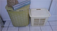 hampers, slacks pole, pins, ironing board