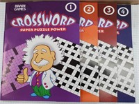 Crossword Brain Game Books (4 volumes)