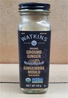 BB 12/24 Watkins Organic Ground Ginger 58g x3