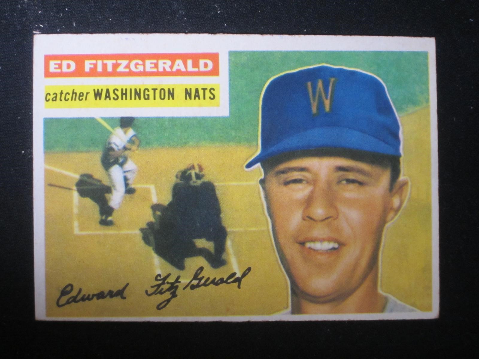 1956 TOPPS #198 ED FITZGERALD SENATORS