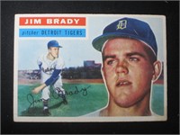 1956 TOPPS #126 JIM BRADY DETROIT TIGERS