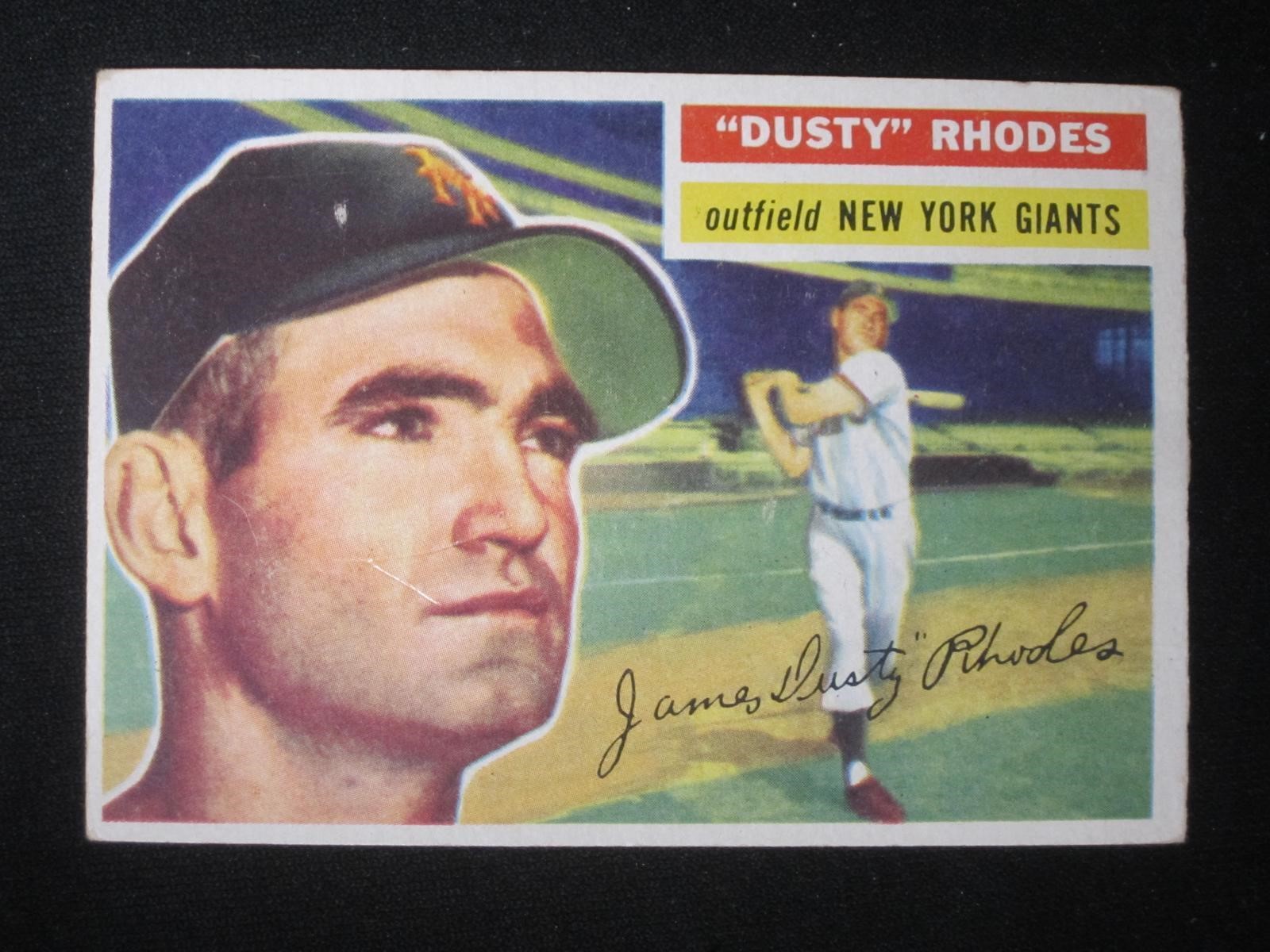 1956 TOPPS #50 JIM DUSTY RHODES GIANTS