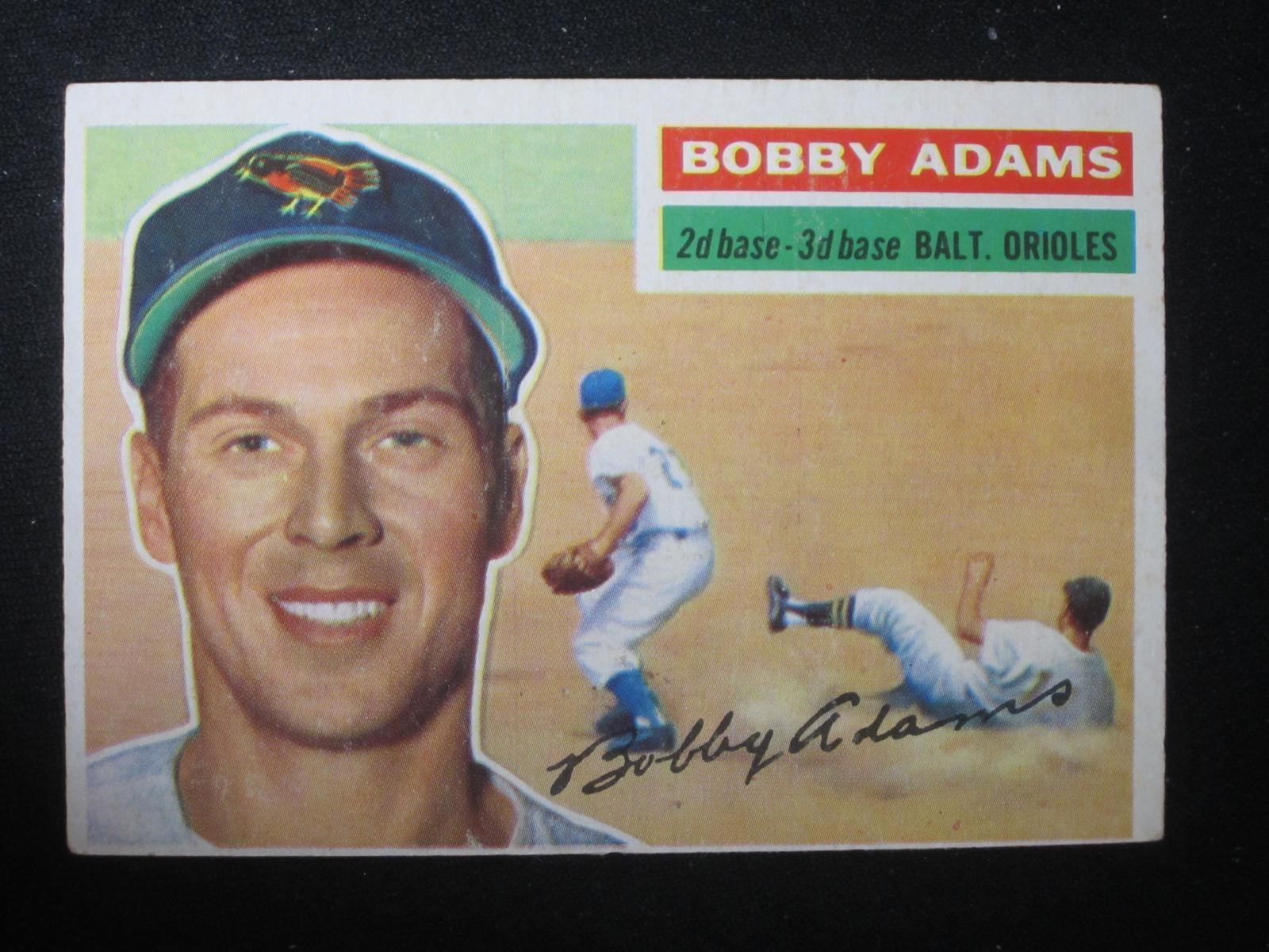 1956 TOPPS #287 BOBBY ADAMS ORIOLES VINTAGE