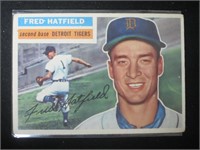 1956 TOPPS #318 FRED HATFIELD TIGERS VINTAGE