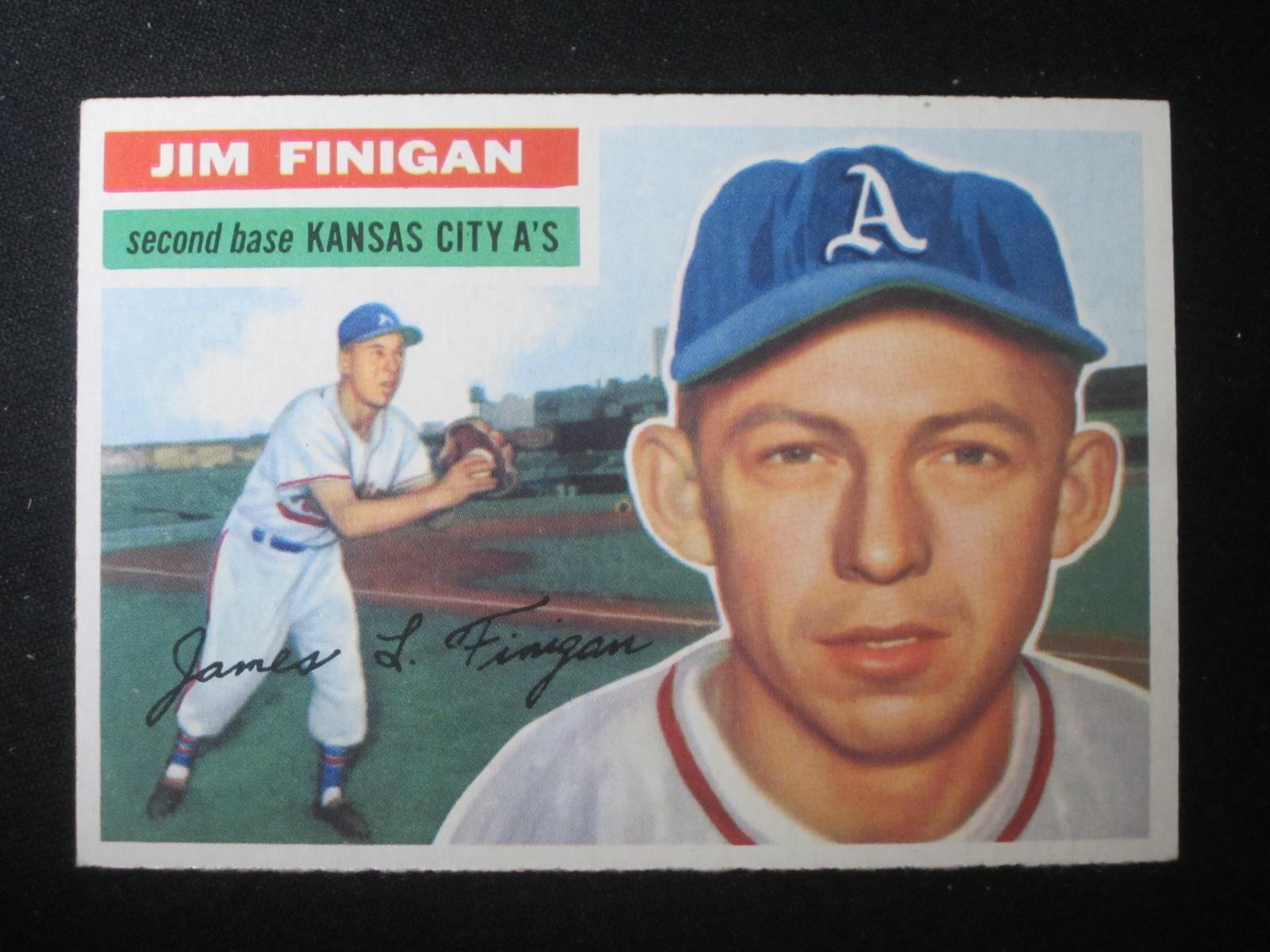 1956 TOPPS #22 JIM FINIGAN ATHLETICS