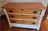 Three Drawer Wooden Dresser