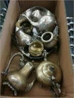 Box of silver plated ware