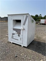 METAL STORAGE CONTAINER- 57 X 59 X 76 HIGH