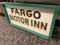 Large Painted “Fargo Motor Inn” Sign