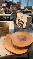 Lot of home made wooden clock parts