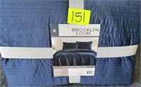 king brooklyn loom 3pc velvet coverlet set