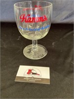 Hamm’s beer glass