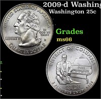 2009-d Washington DC Washington Quarter 25c Grades