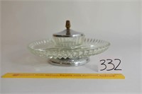 Metal & Glass Lazy Suzan - Small Bowl can be