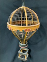 Antique Wood Bird Cage/Hot Air Balloon 26 inches
