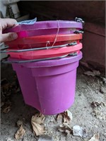 (4) Plastic Buckets
