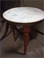 Marble top plant stand