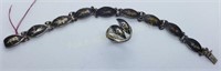 SIAM Sterling Bracelet & Ring Size 6 1/2