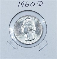 1960-D U.S. Silver Washington Quarter