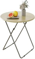 Round folding tray table