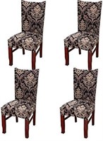 WDong Stretch Printed Dining Chair Slipcovers