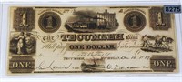 1839 $1 The Tecumseh Bank Bill UNCIRCULATED