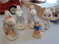 3" chalk rabbits UPSTAIRS BEDROOM 3