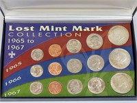 1965 - 1967 Lost Mint Mark Collection In Case