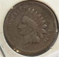 1859 Indian Head Penny Nice