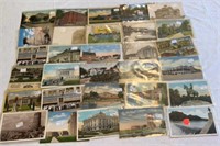 vintage new and use postcards from North Dakota