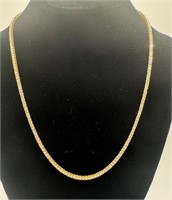 Yellow 18k Gold Plated VVS Necklace