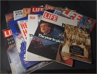 (B) Life and Saturday Evening Post magazines,