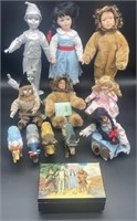 (F) Wizard of Oz Dolls, Jewelry Box, & Cow Statues